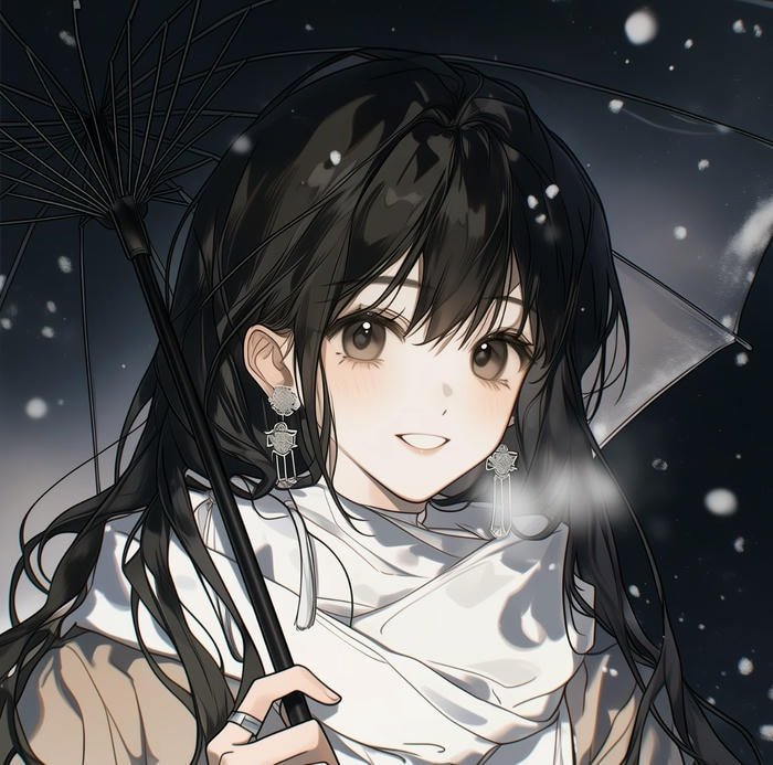 Charming pastel anime WhatsApp display DP