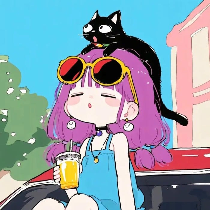 Confident cartoon dp for social media