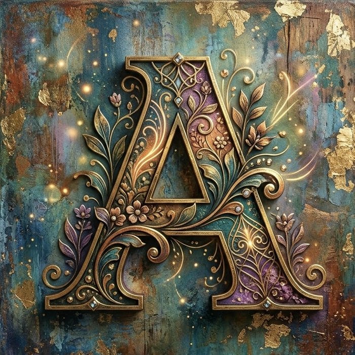 Cute aesthetic A letter name DP images for Instagram profiles