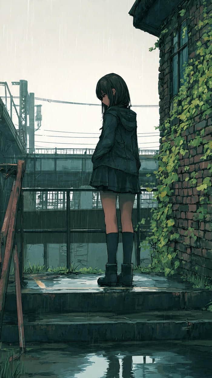 Emotional anime profile for dark mood