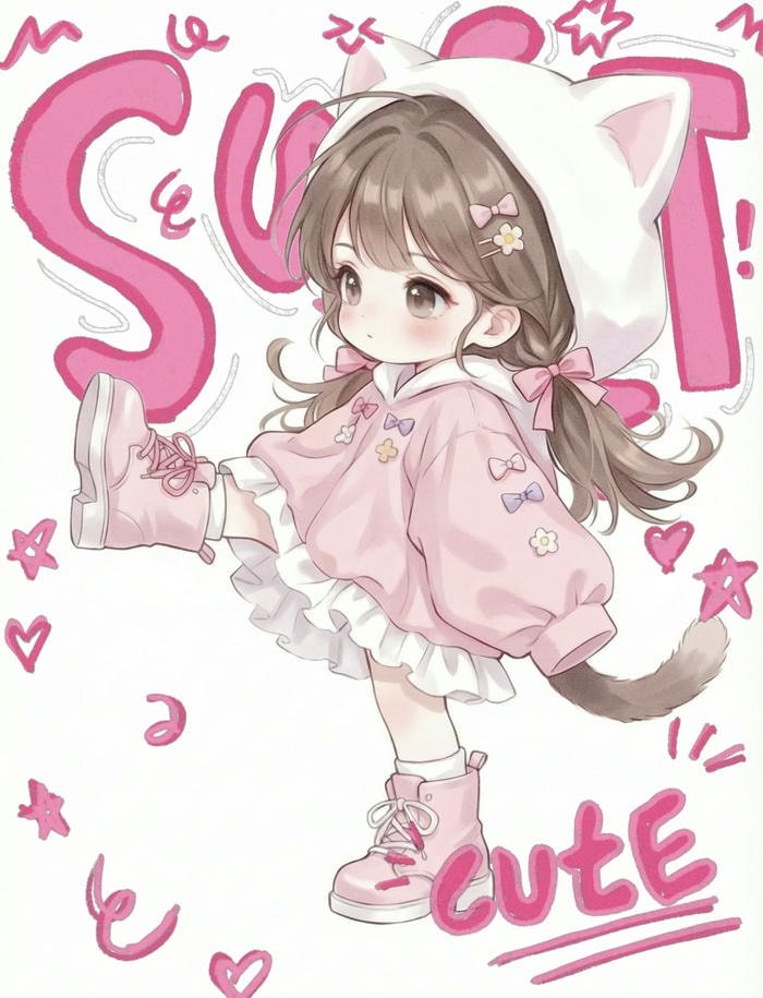 Happy chibi anime WhatsApp profile DP