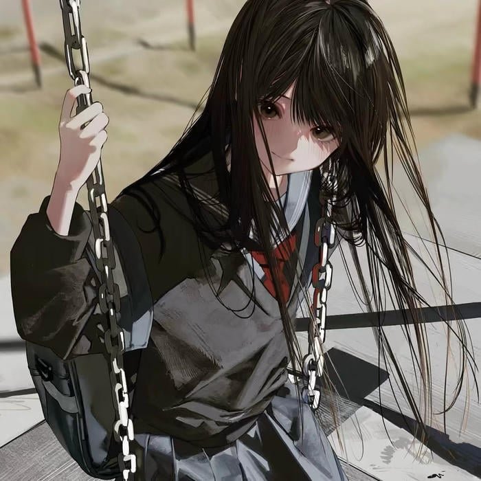 Lonely anime dp for WhatsApp