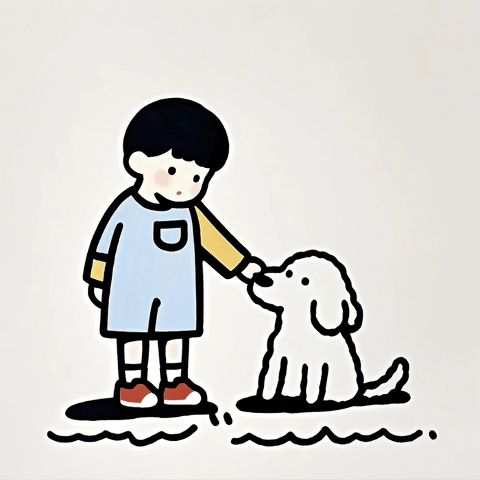 Modern cartoon DP for boy with a clean design