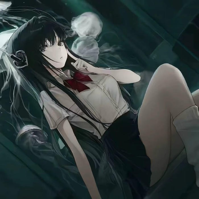 Moody anime dp with dark tones