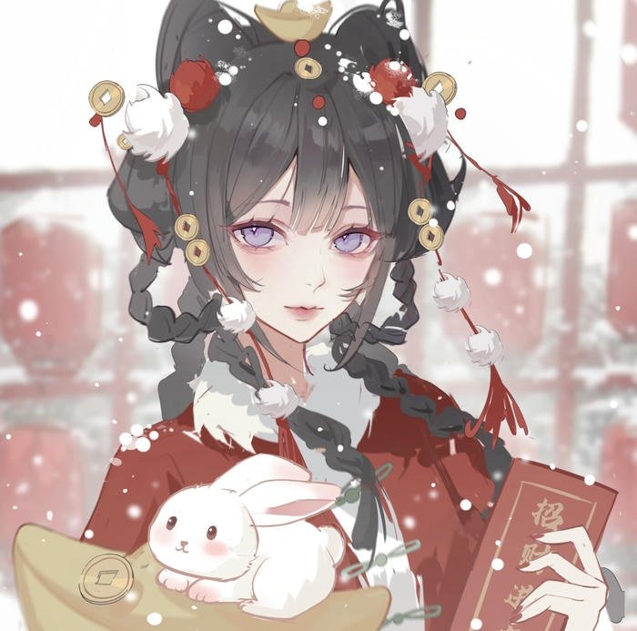 Playful anime mood cute profile pic