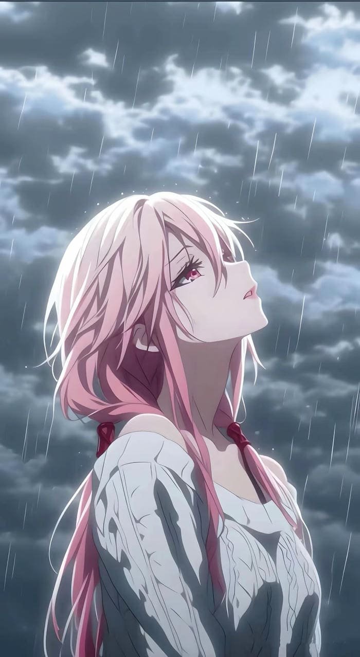 Sad anime dp eyes full of tears