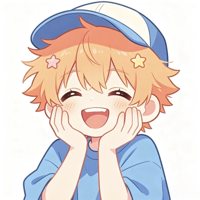 Stylish cartoon DP for boy with a trendy appearance