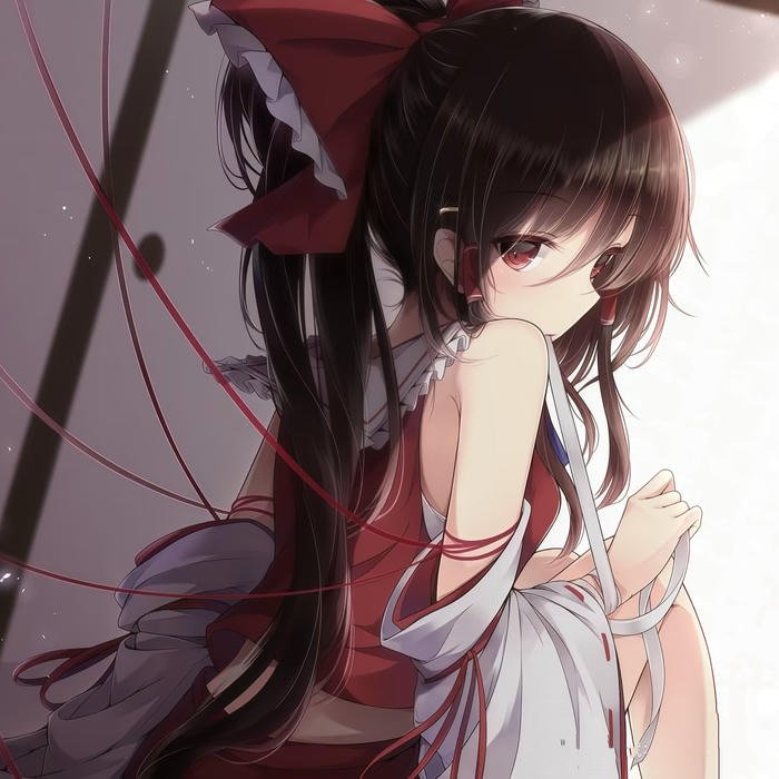 Sweet anime girl display photo