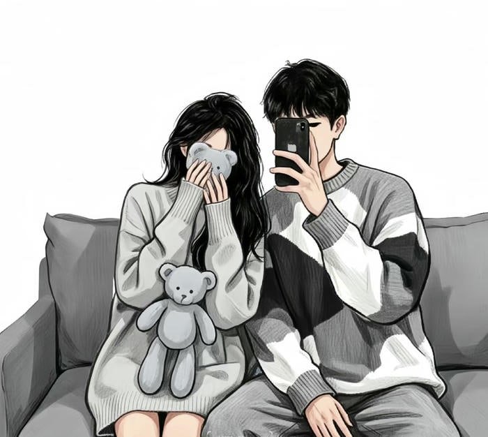 animated couple picture