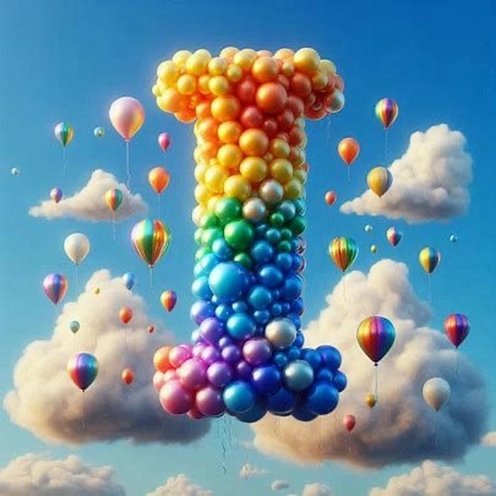 artistic avatar letter i