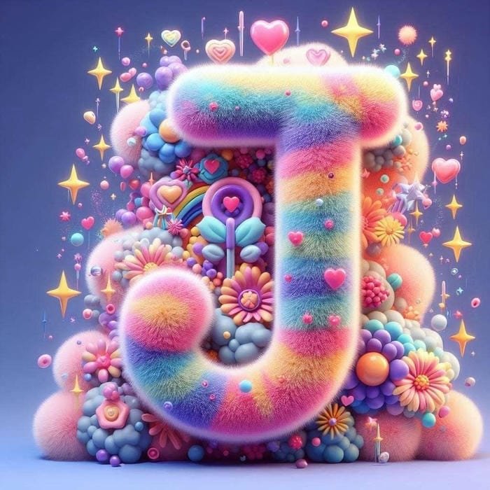 bold letter j profile