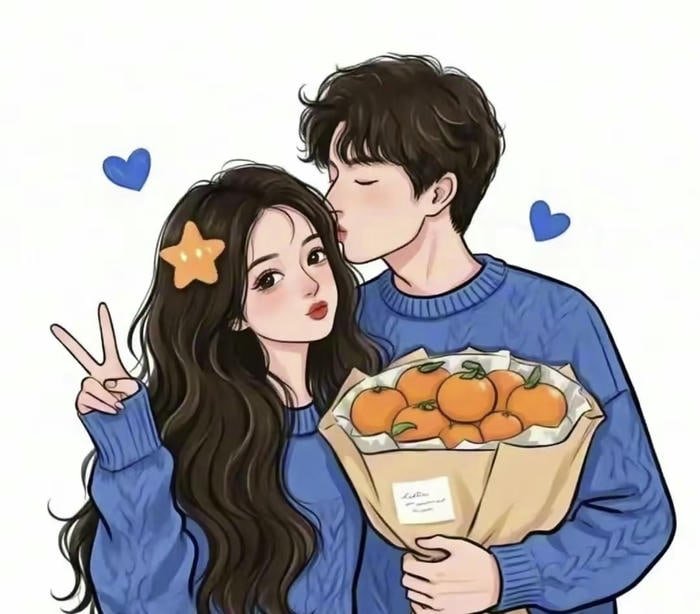 cartoon couple avatar