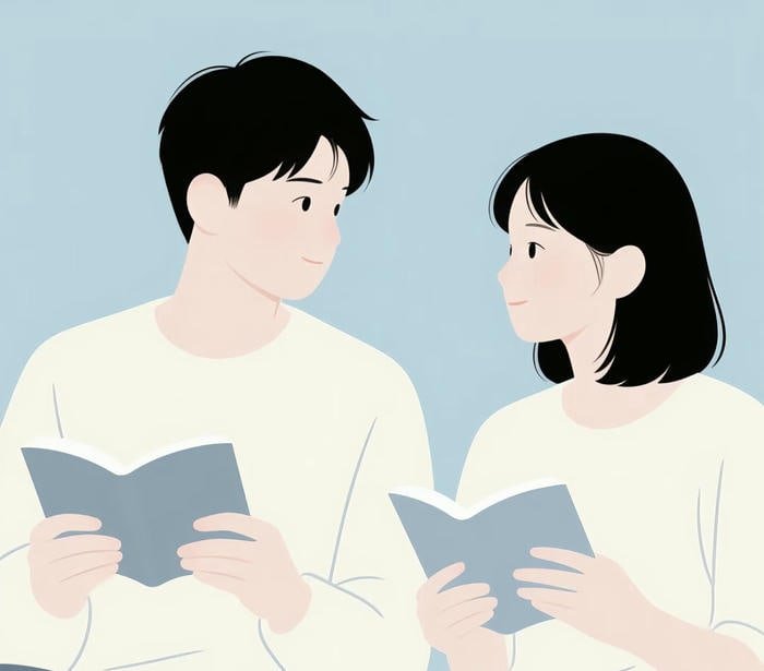 cartoon couple highlight