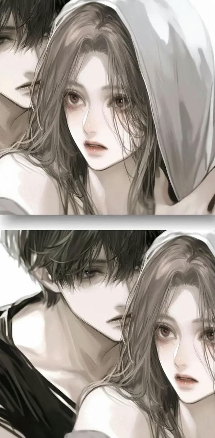 cute anime couple dp 4k