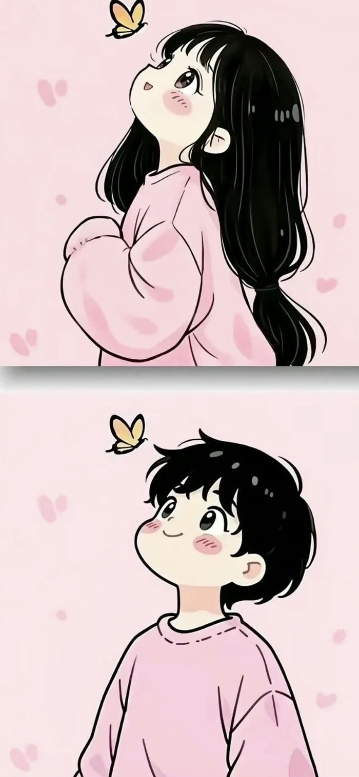 cute anime couple profile