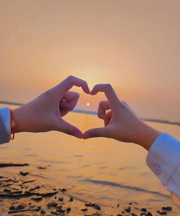 cute lovers hand photo