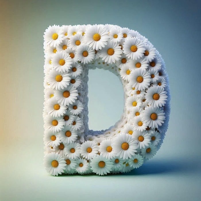 dp letter d aesthetic