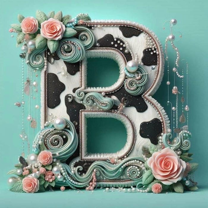 dp with letter b design