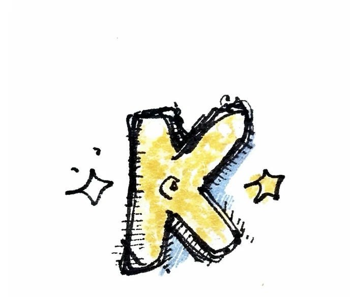 modern graphic k avatar