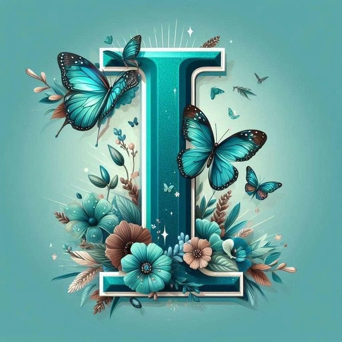 monogram style i initial