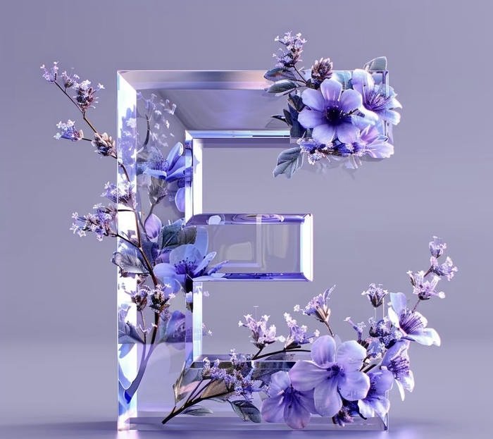 premium graphic e initial