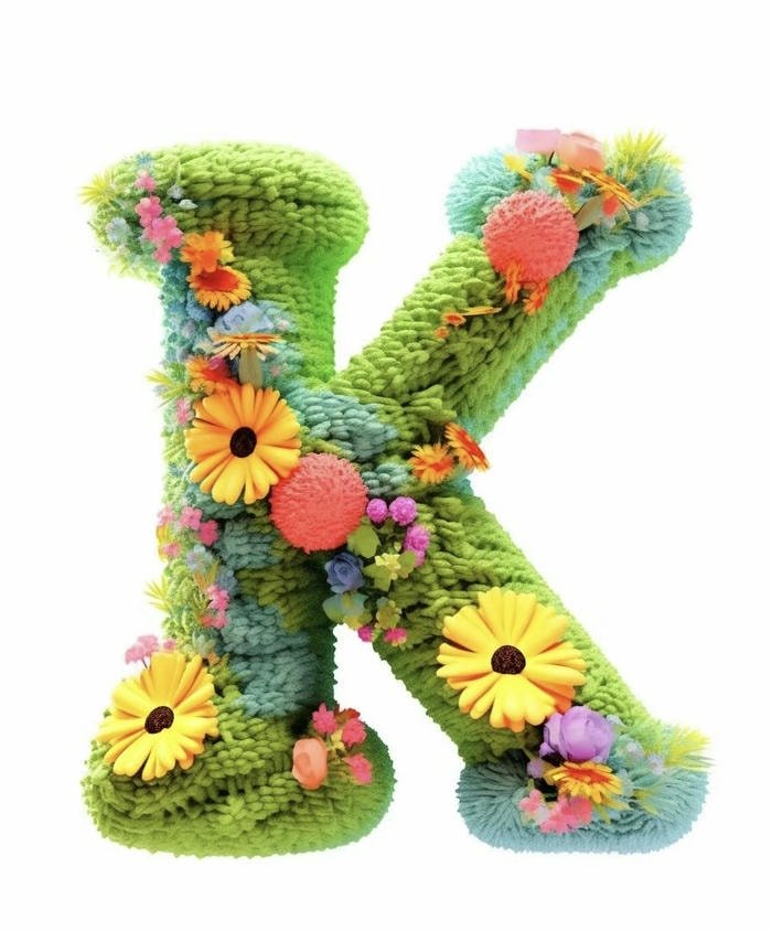 simple outline k image