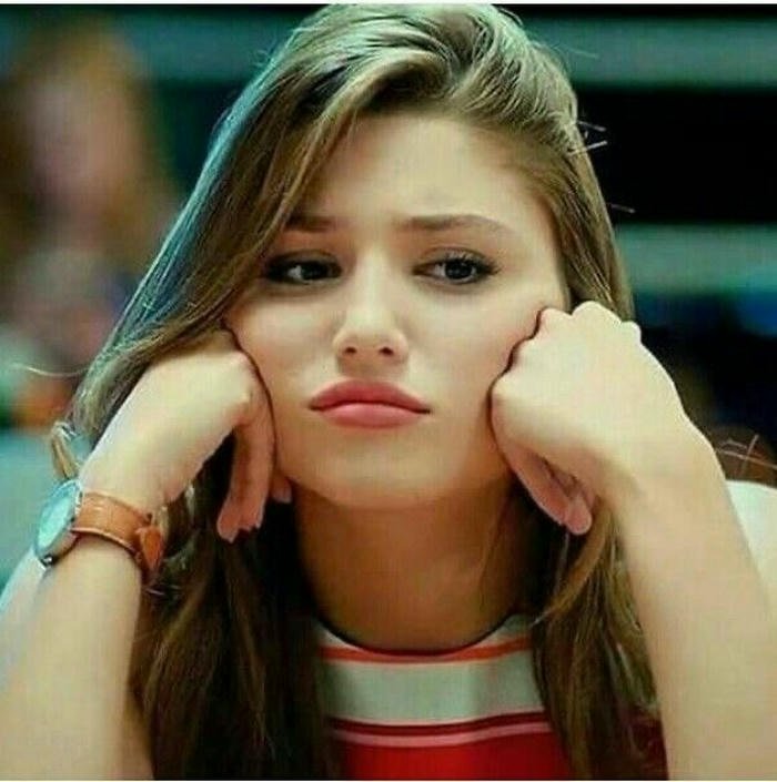 strong look angry girl dp