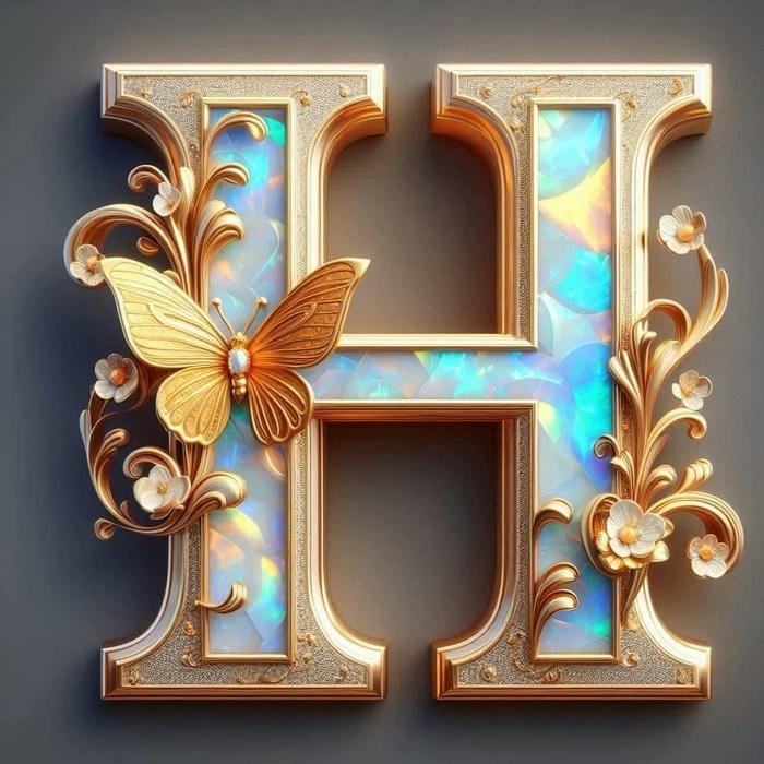 stylish dp for h initial