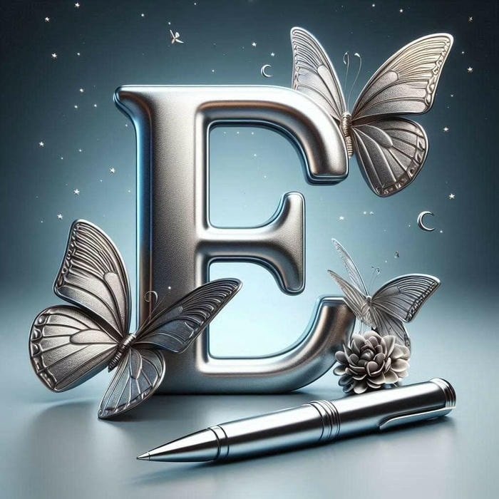 stylish graphic e name