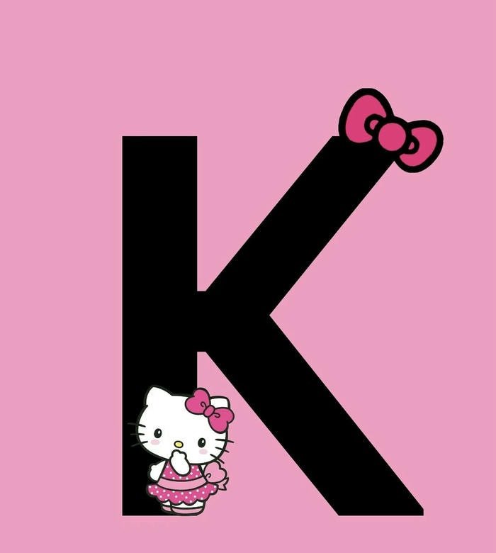 stylish graphic k name