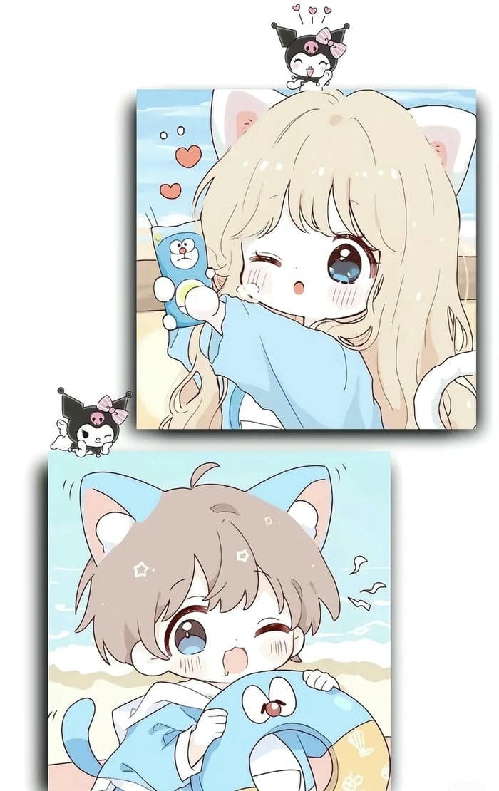 sweet anime couple profile picture