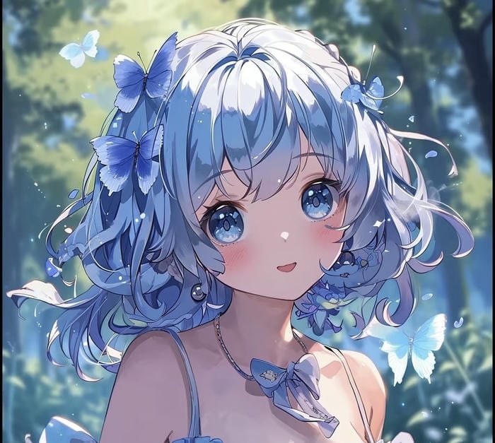 sweet anime girl profile pic