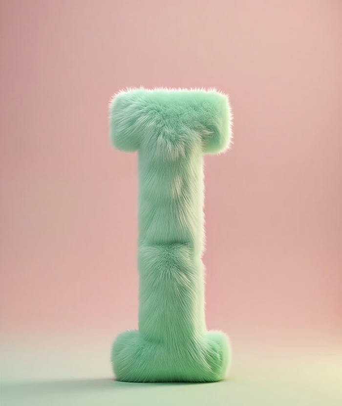 textured style i initial