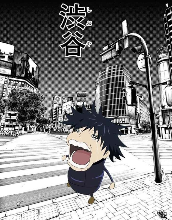 Anime funny dp showing silly character expression moment