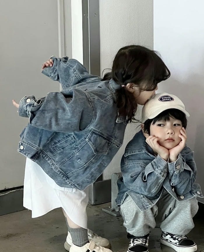 Baby couple dp happy childhood love