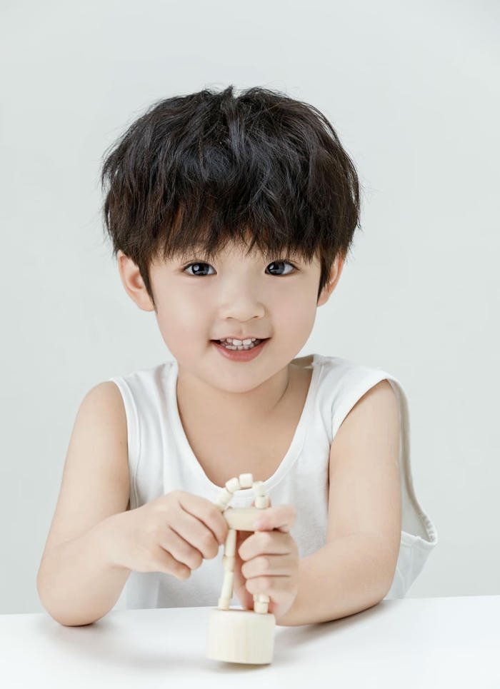 Boy with cute expression