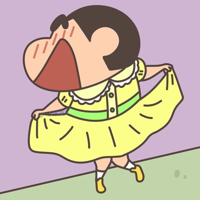 Cartoon Shinosuke DP With Goofy Smile