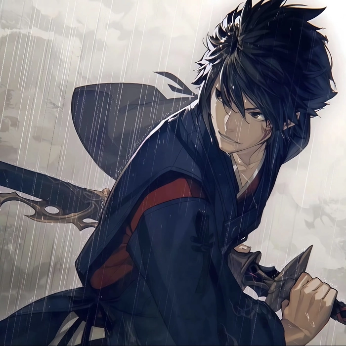 Cool anime boy dp for Instagram with a bold pose