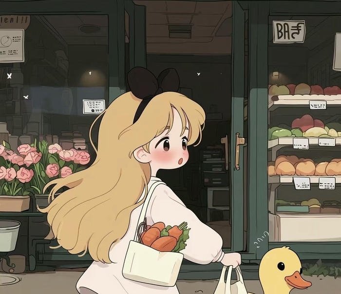 Cute Cartoon DP Calm Soft Color Palette