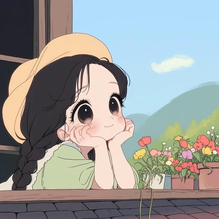 Cute Cartoon DP Simple Clean Avatar Design