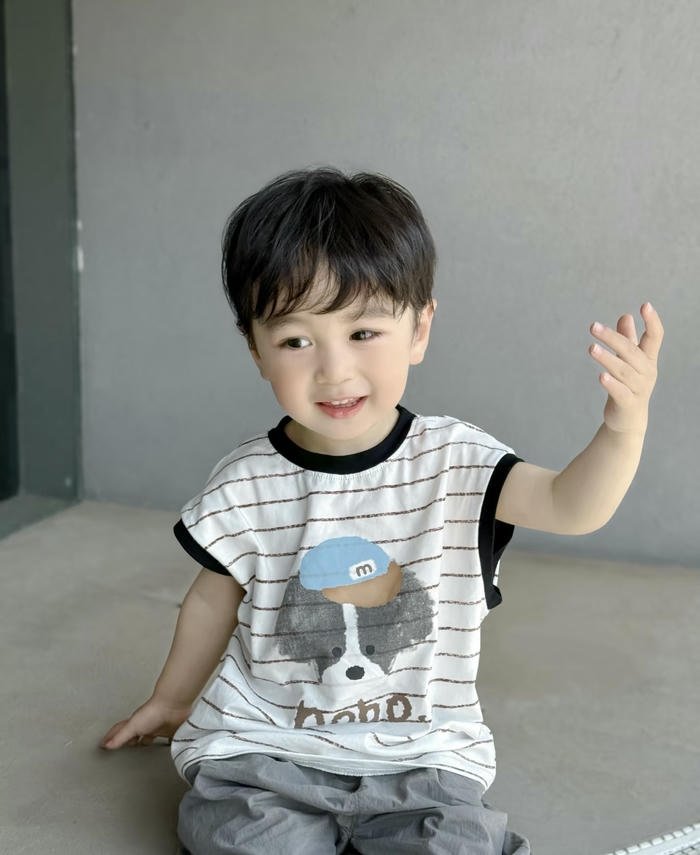 Cute boy smiling avatar