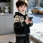 Cute casual boy profile