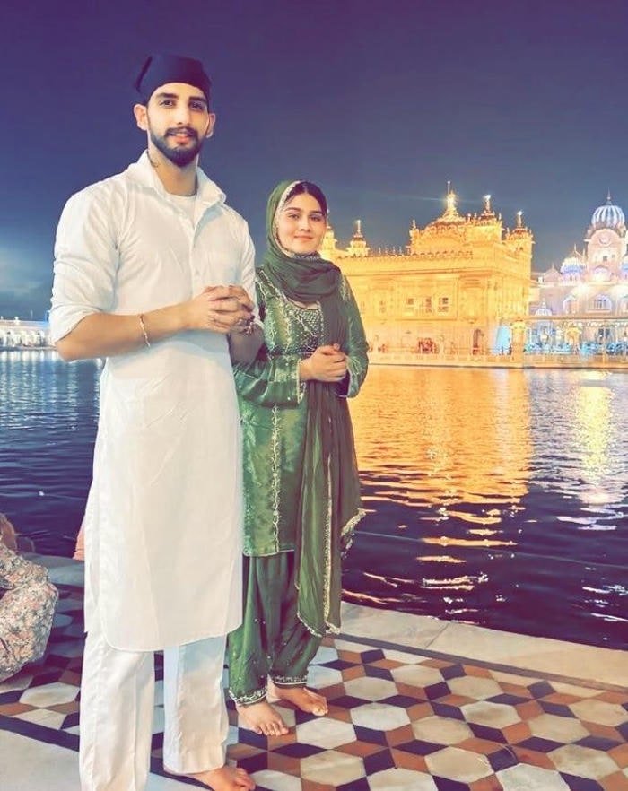 Dp punjabi couple shared happiness