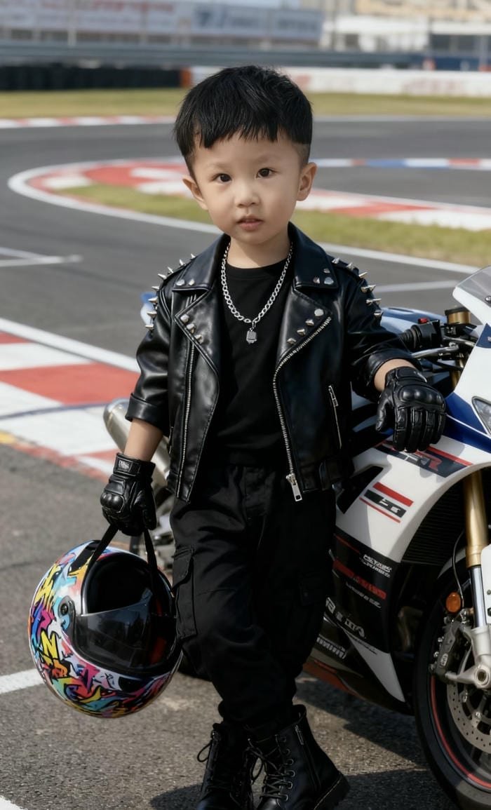 Edgy boy with sharp eyes