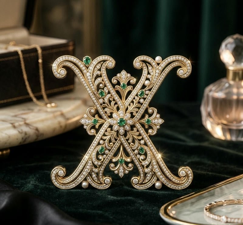 Elegant X Initial DP Images with Aesthetic Style