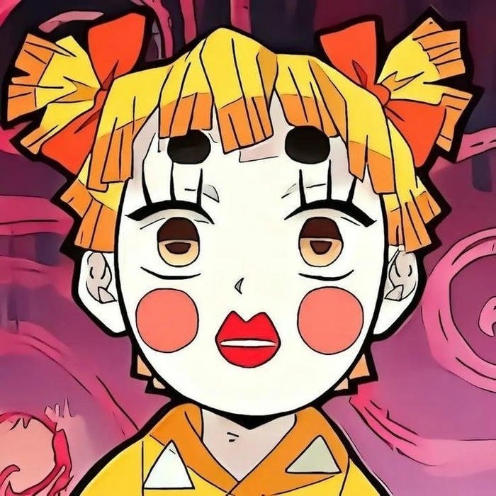 Entertaining anime illustration perfect for funny anime dp