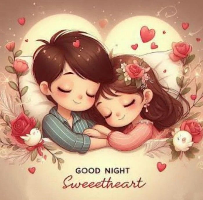 Good night my love images affection