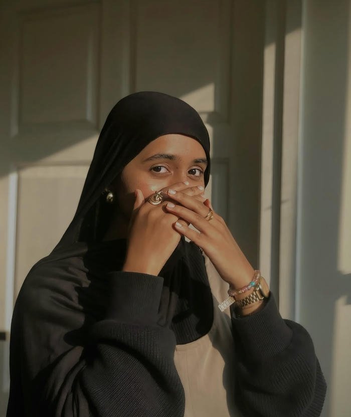 Graceful hijab portrait aesthetic profile pic