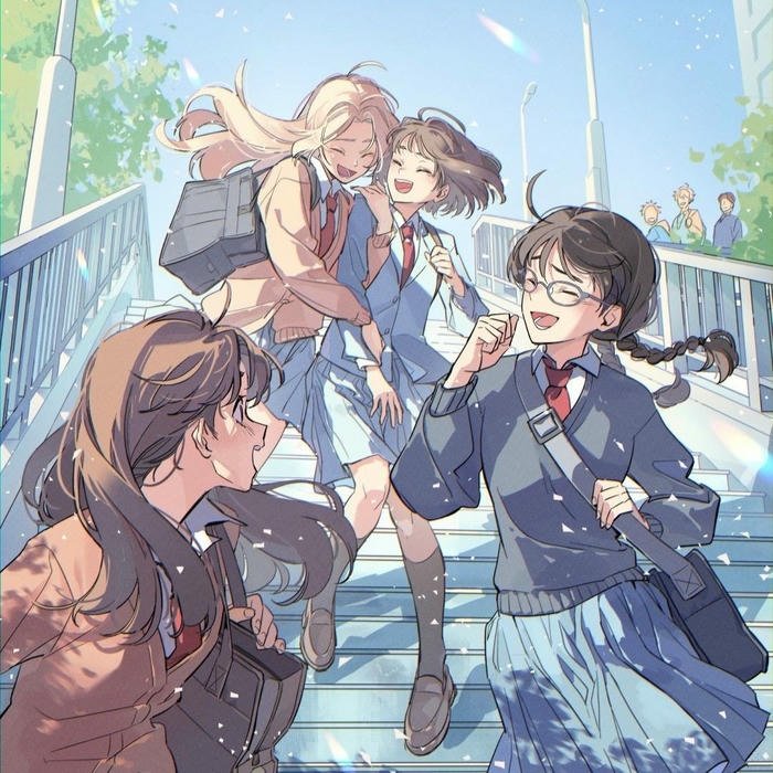 Group friends dp cool squad enjoying time together