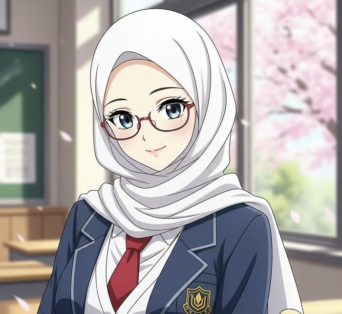 Hijab Cartoon DP Aesthetic Profile Look